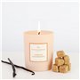 Bougie Parfumée Vanille Gourmande 180g – Cire de Soja 100% Végétale – Parfum sucré et gourmand – Mèche Coton – Fabriquée en Fran
