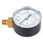 Regun Manomètre à Vide, -1-0 Bar, -30-0inHg 50mm 1/8 BSPT Laiton Manomètre de Pression pour l'eau, l'huile, L'air ou Le Gaz