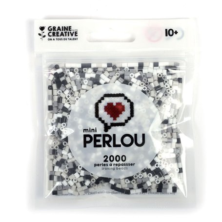 MINI PERLOU SACHET DE 4 COULEURS NOIR BLANC GRIS