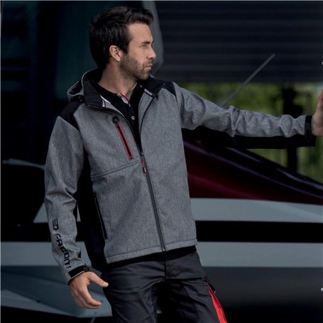 LMA-LEBEURRE LMA00719 Veste Softshell FACOM Trial Noir/Gris Taille XL-FXWW2020E-XL