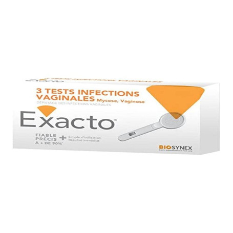 DECTRA PHARM 1 Boite contet 3 Tests Infections Vaginales Fiable 90%