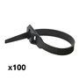 Zenitech - Colliers de Câblage 6 x 175mm - Lot de 100 - Idéal pour Lier et Serrer les Câbles Électriques - Ergonomique - Petits