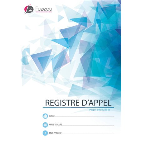 EDITIONS FUZEAU 97801 Registre Appel A4 Couleurs Assorties