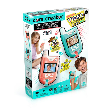 Canal Toys – COM Creator – Talkies-Walkies Vidéo – avec écran Couleur et Batterie Rechargeable – INF 042