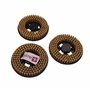 Distri+ - Disque de brosse dure jaune pour Cireuse Electrolux ZP14, AP8000 / Tornado : Chambord LC500C / KARCHER FP303... - Lot