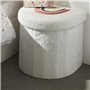 Ensemble parure de lit enfant + coffre de rangement pouf pliable - TODAY - ARC EN CIEL - 140 x 200 cm - Coton
