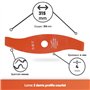 GREENSTAR - Lame 2 Dents Profil Courbe - Spéciale Ronces - Adaptable Pour Débroussailleuse - Réduction Du Bruit - Coupe De 280 m