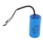Condensateur rond Cd60, 250V AC 400uf 50 / 60Hz avec fil de plomb et utiliser un film de polypropylène métallisé, pour démarrer 