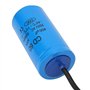 Condensateur rond Cd60, 250V AC 400uf 50 / 60Hz avec fil de plomb et utiliser un film de polypropylène métallisé, pour démarrer 