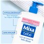 Mixa Bébé - Lait de Toilette Très Doux à l'Huile d'Amande et Vitamine E - Pour la Toilette Quotidienne des Bébés et Peaux Délica