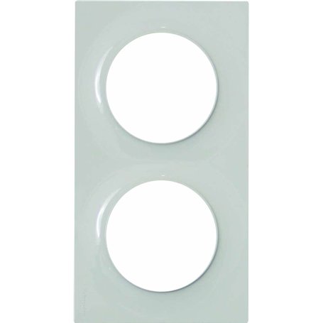 Schneider Electric S520704 Plaque 2 postes Odace Styl Blanc
