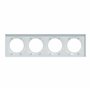 Schneider Electric - Odace Styl, plaque Blanc Recyclé 4 postes horizontaux ou verticaux entraxe 71mm - S510708