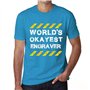 Homme Tee-Shirt Le Meilleur Graveur du Monde – Worlds Okayest Engraver – T-Shirt Graphique Éco-Responsable Vintage Cadeau Nouvea