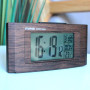 Réveil Radio-Piloté Imitation Bois avec Écran Rétro-éclairé