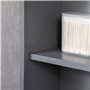 kleankin Armoire Murale de Salle de Bain avec Miroir - Armoire à Glace - Placard de Rangement Toilettes - 1 Porte, 2 étagères - 