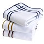Mouchoirs Tissu Homme Premium 100% Coton Peigné - 45cm x 45cm - 3 Pièces - Modèle A19