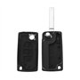 Coque clé pour Citroen C4 C5 C4 Picasso C6 - CE0523 - Plip clé télécommande 3 Boutons Phare Lame sans Rainure Modèle sans Emplac