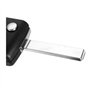Coque clé pour Citroen C4 C5 C4 Picasso C6 - CE0523 - Plip clé télécommande 3 Boutons Phare Lame sans Rainure Modèle sans Emplac