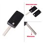 Coque clé pour Citroen C4 C5 C4 Picasso C6 - CE0523 - Plip clé télécommande 3 Boutons Phare Lame sans Rainure Modèle sans Emplac
