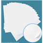 2,400 Étiquettes pour Timbres 70x37mm 100 feuilles A4 compatible jet d’encre laser et copieur TVA DÉDUCTIBLE contrairement à cer