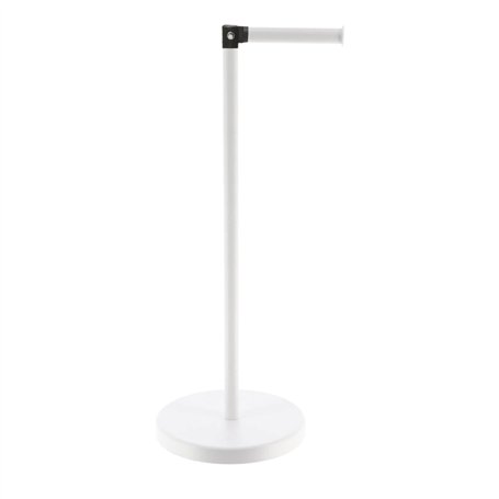 EVIDECO Rouleau de Papier Toilette Distributeur de Papier et Réserver avec Bras Amovible en métal (Blanc)