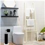 EVIDECO Rouleau de Papier Toilette Distributeur de Papier et Réserver avec Bras Amovible en métal (Blanc)