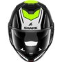 SHARK, Casque Moto Modulable OXO RYDGER Black White Yellow KWY, M