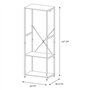 HOME DECO FACTORY - HD7437 - Portant à Vêtement en Acier, Mobilier, Meuble, Portemanteau, Entrée, Black
