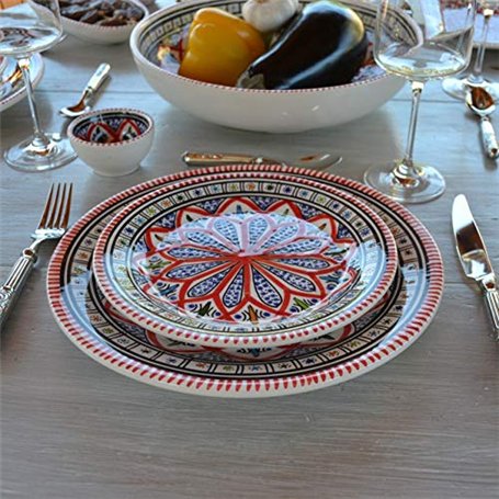 Service de table Bakir rouge - 8 pers