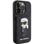 CG MOBILE Karl Lagerfeld Saffiano Coque Rigide avec Fente pour Carte pour iPhone 15 Pro Max