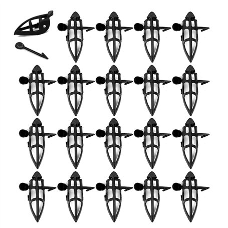 cyclingcolors 20x couvre bec anti-picage 13x40mm avec aiguille de fixation poules petits oiseaux jeunes faisans