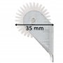 cyclingcolors Guide de tablier acier de volet roulant avec roue en PVC à visser épaisseur 35mm entraxe 15mm Store Fenêtre Enroul