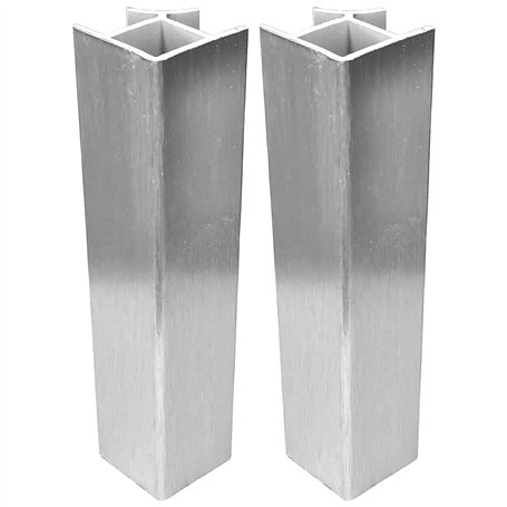 cyclingcolors 2x Jonction de plinthe 90° en PVC Connecteur Socle Cuisine Raccord Profil