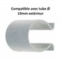cyclingcolors 2x Clip d'accroche de toile de store pour tube Ø10mm extérieur Accessoire Volet roulant Maintien Fenêtre Baie vitr