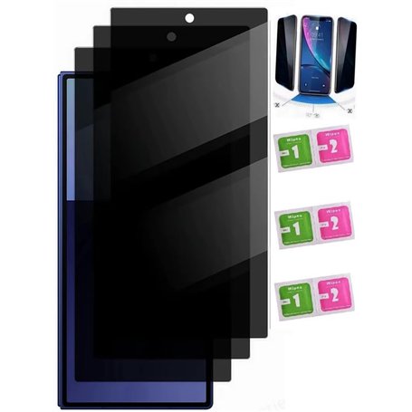 AILIKA Protection avancée pour Compatible avec honor x6B – Verres trempés anti-espion 30° | Kit complet avec accessoires