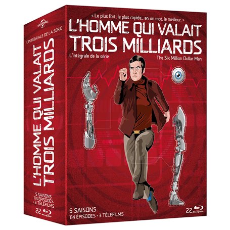 L'Homme qui valait trois milliards - Intégrale saisons 1-5 - Coffret 22 blu-ray