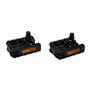 UPFIT Raymond - Lot de 2 pédales Plastique rabattables Anti-dérapante VTT/VTC, Lot de 2 pédales vélo Adulte Rabattable en Plasti