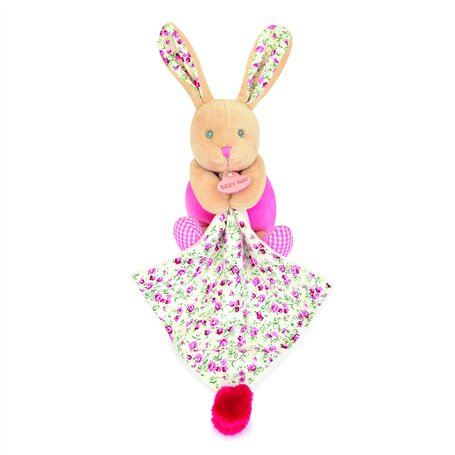 BABY NAT' - Pantin PM avec Doudou Lapin POUPI Rose- BN6036