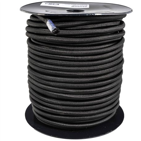 WERKA PRO Tendeur élastique Noir Longueurs Multiples 10mm x 40 mètres sur Bobine