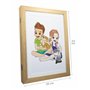 Buki France Cadre à Dessins Enfant +3 Ans – Expose et Range Jusqu’à 50 Dessins A4 – Format 24x33 cm – À Poser ou Suspendre – Séc