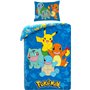 Taie d'oreiller 65x65 cm (Parure Housse de Couette Pokémon - B)