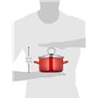 Krüger 31716 RO Rom Cocotte Émail Rouge 16 cm