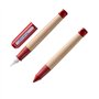 Lamy abc 010 - Lot de stylos d'apprentissage 010 - En bois d'érable - Poignée antidérapante - Rouge - Plume en acier pour débuta