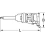 KS TOOLS - 515.3280 - Clé à choc pneumatique à broche longue superMONSTER - cle à choc 3405 Nm