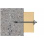 fischer Ancrage de boulon avec grand disque FAZ II Plus 12/140 gvz, ancrage pour charges lourdes à haute capacité de charge, bou