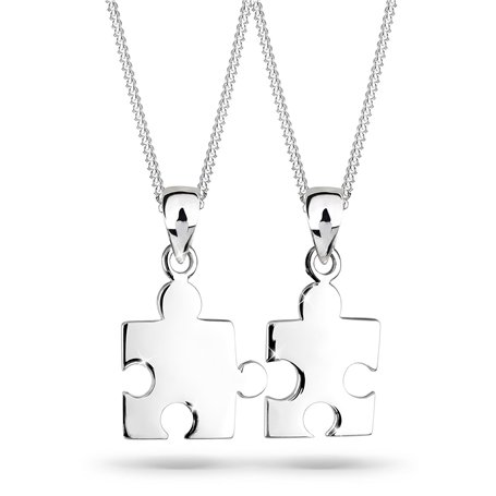 Elli Collier Femme Partenaires Pièces de Puzzle en Argent Sterling 925