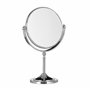 Relaxdays Miroir de maquillage grossissant à poser miroir rond pivotant sur pied double face HxlxP: 28x18x10 cm
