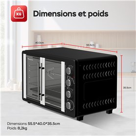 Ideen mit Herz 3 Boîtes de rangement pliables | avec couvercle | en carton et métal | blanc | 31 x 26 x 14 cm