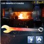 S&R Jeu 15 Clés Plates Mixtes 6-22 mm. Clés à Fourche et Anneau de Qualité Industrielle