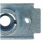 vhbw Moyeu de lame tondeuses à gazon compatible avec Daye DYM1669-4, DYM1768-84 - 10 x 5 x 3,6 cm argenté